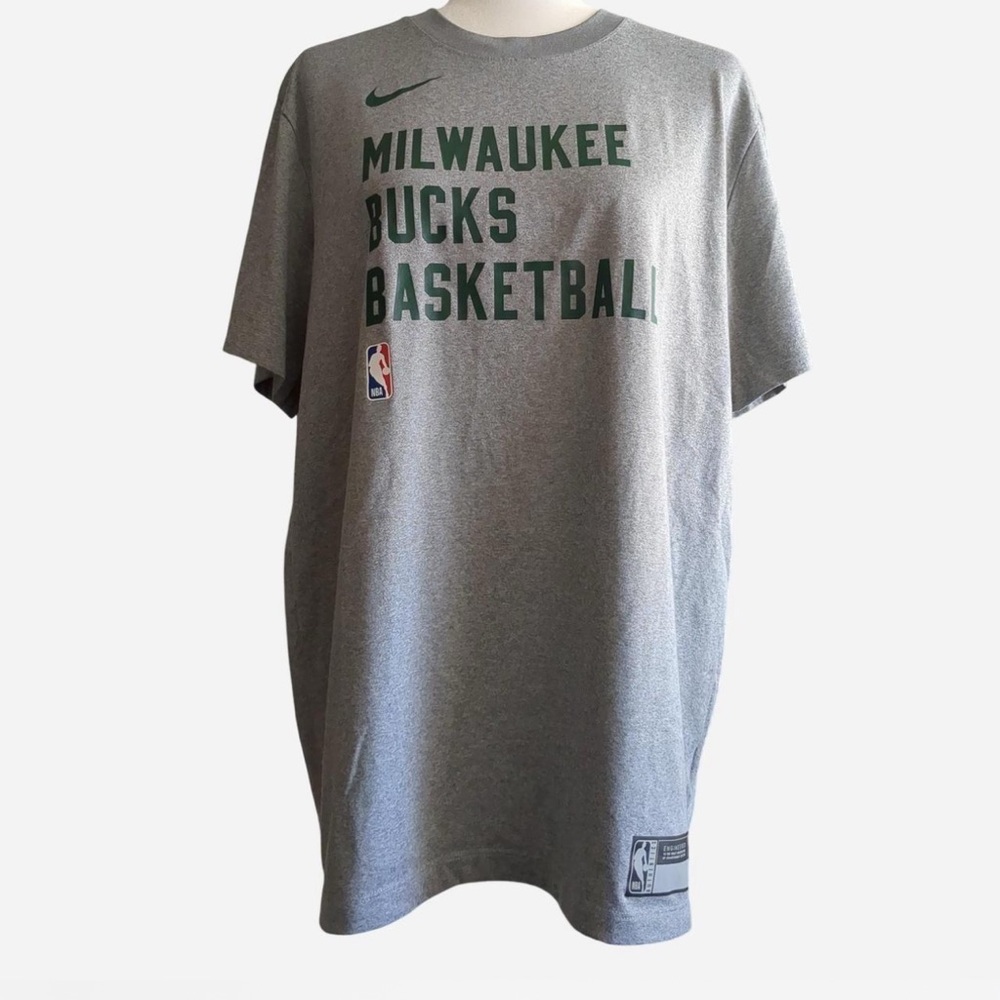 NBA Gray Milwaukee Bucks Tee